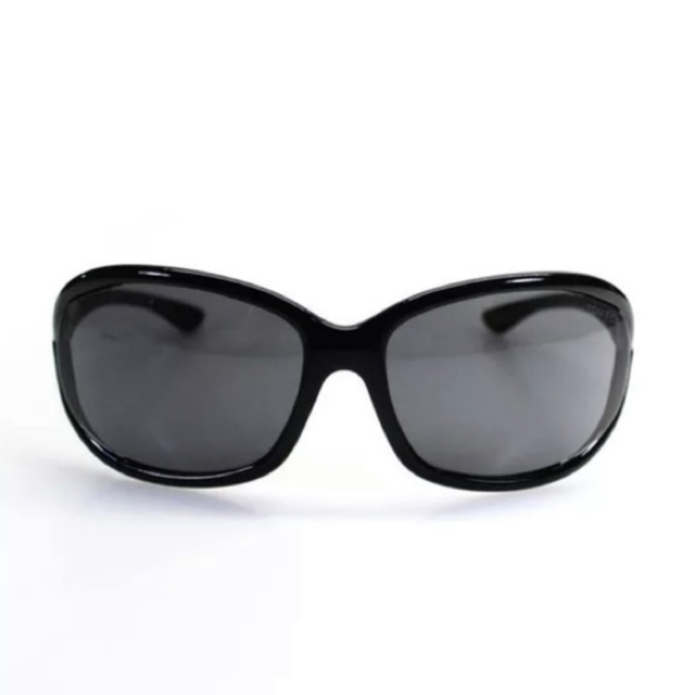 Tom Ford Womens Rectangular Oversized Frame Jennifer Sunglasses Black 120mm